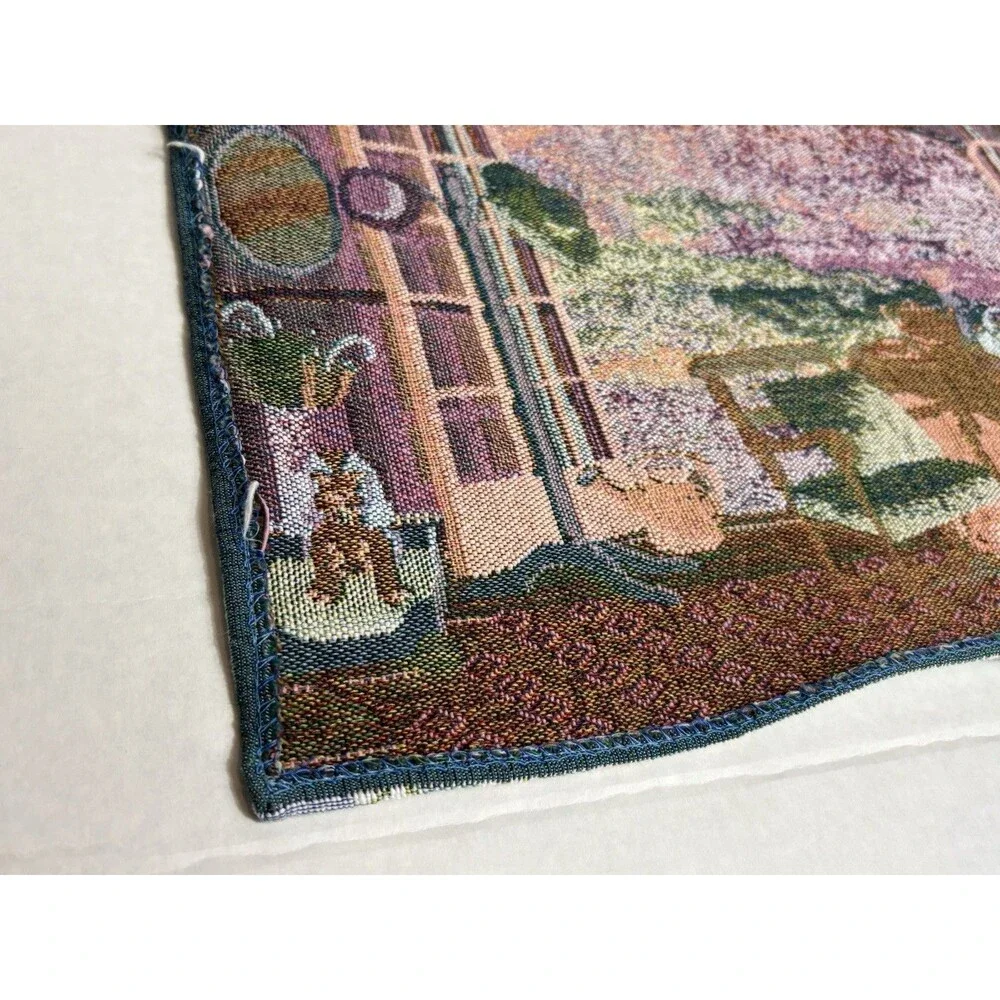 Cat vintage woven
